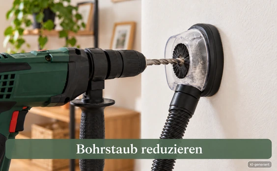 Bohrstaub reduzieren: Bohrer mit Absaugvorrichtung