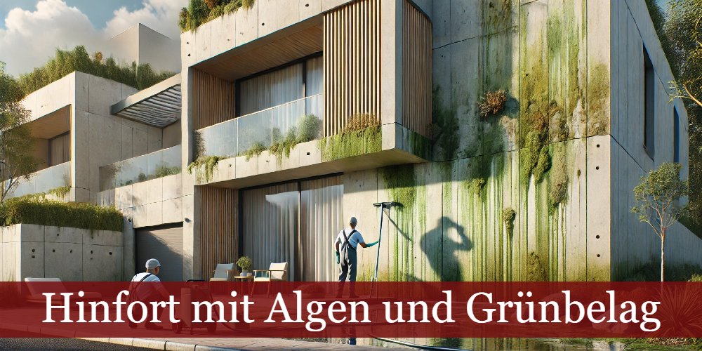 Algen und Grünbelag entfernen - Symbolbild
