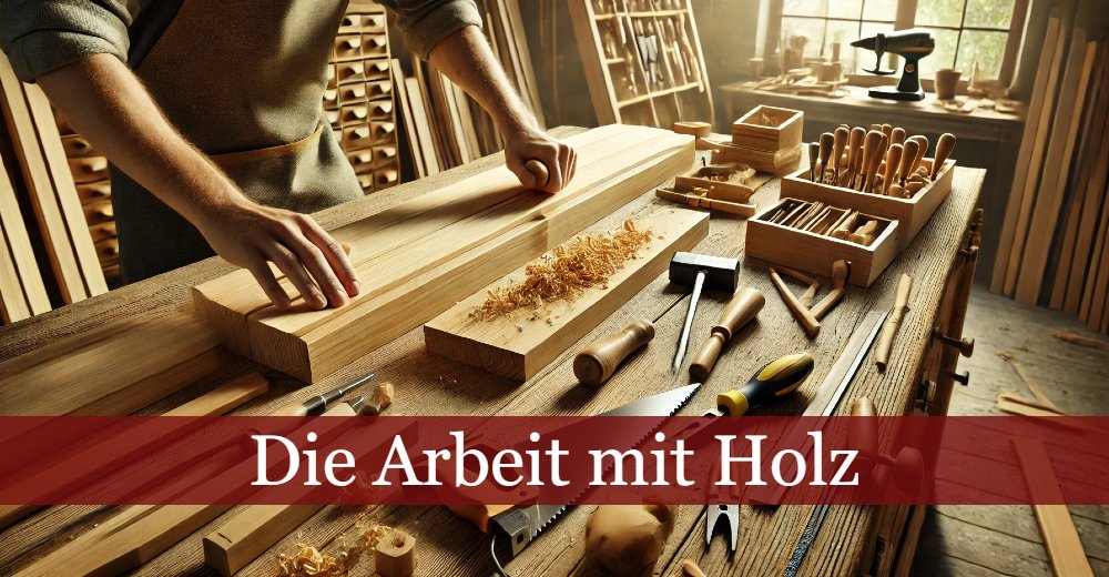 Arbeit mit Holz