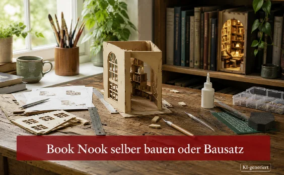 Book Nook selber bauen oder Bausatz? Symbolbild