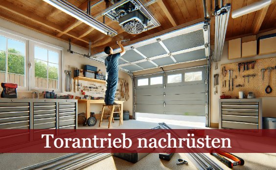 Einbau eines Garagentorantriebs