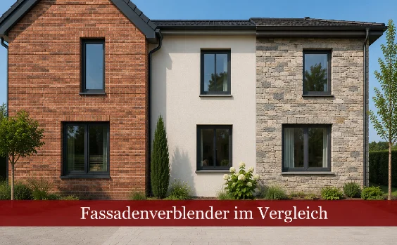Fassadenverblender im Vergleich - Symbolbild