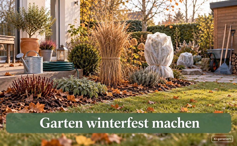 Garten winterfest machen - Symbolbild