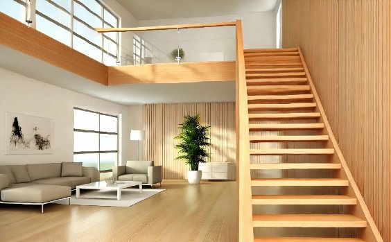Treppe aus Holz