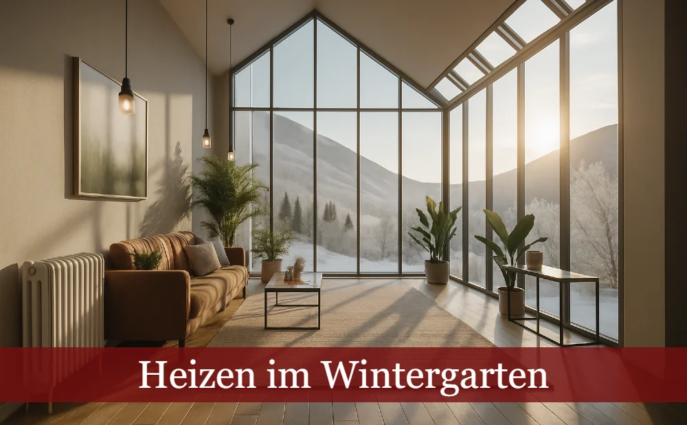 Wintergarten - Text: Heizen im Wintergarten