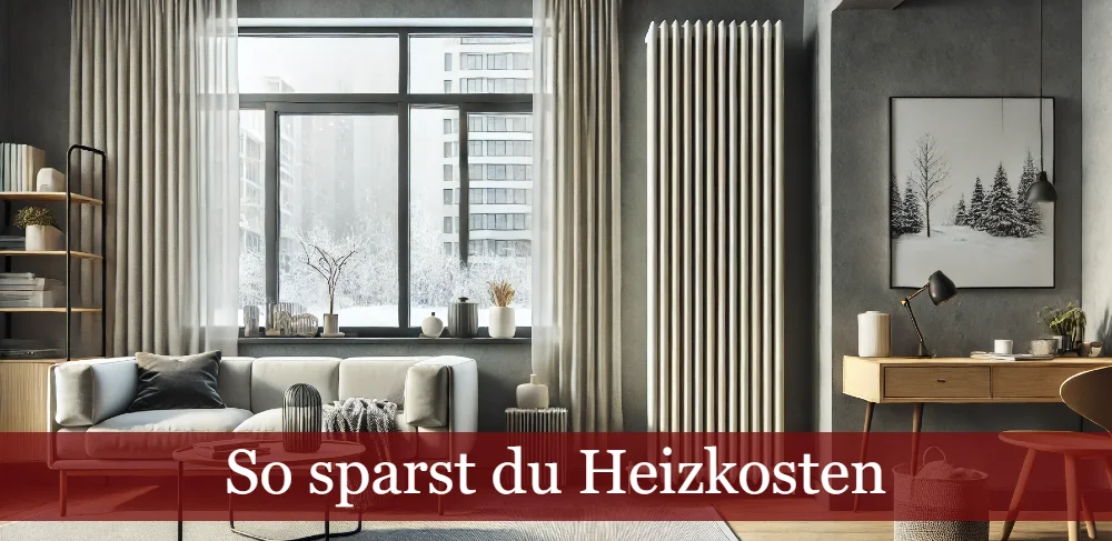 Heizkosten Sparen - Wohnzimmer mit Heizung