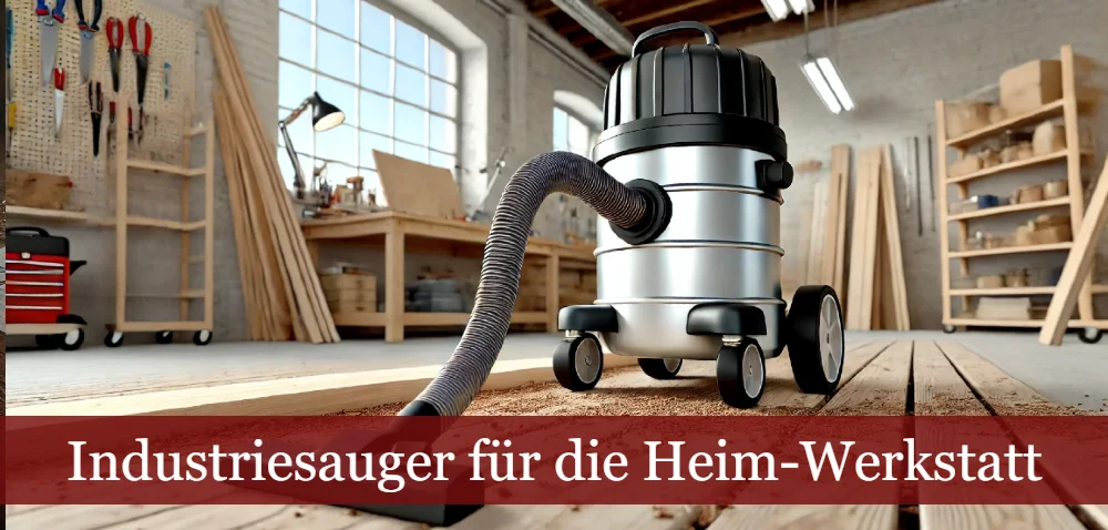 Industriesauger in einer Heimwerker-Werkstatt