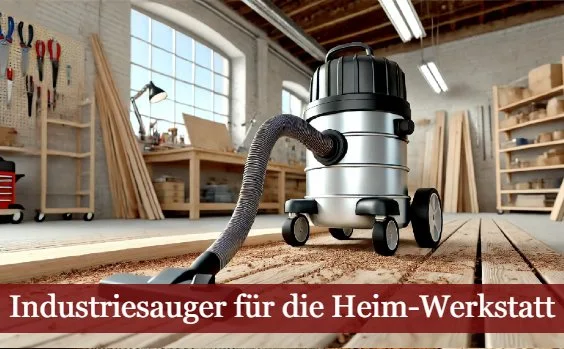 Industriesauger in einer Heimwerker-Werkstatt