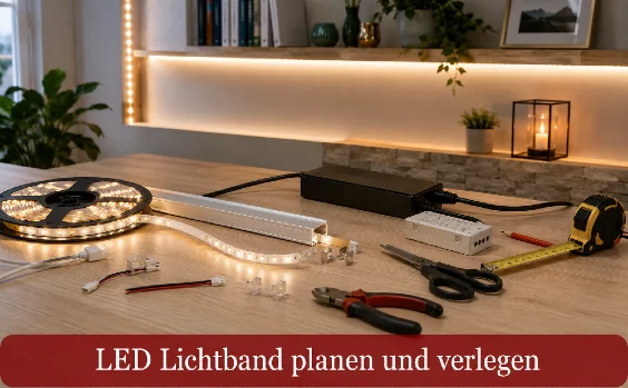 LED-Lichtband planen und verlegen - Symbolbild