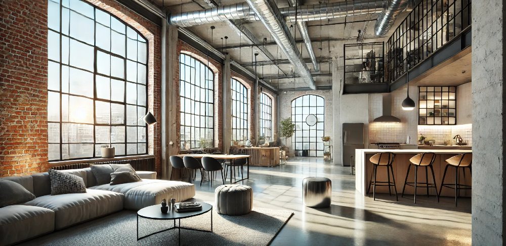 Ein Loft in einem ehemaligen Fabrikbau