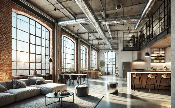 Ein Loft in einem ehemaligen Fabrikbau
