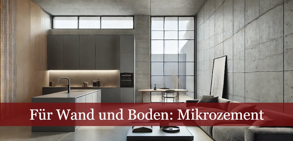 Mikrozement für Wand und Boden