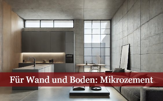 Mikrozement für Wand und Boden
