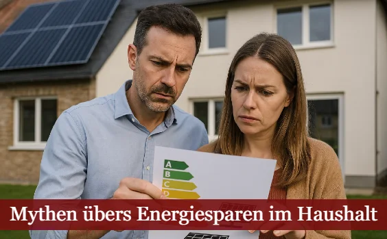Mythen über das Energiesparen: Ehepaar rätselt über Bild