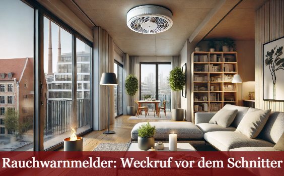 Rauchwarnmelder im Wohnzimmer