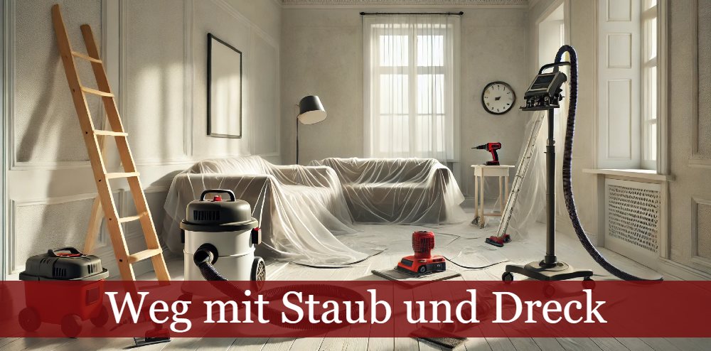 Weg mit Staub und Dreck
