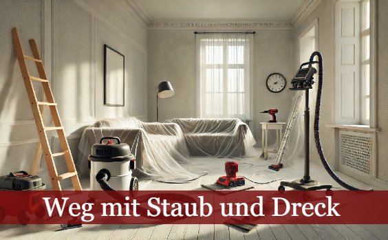 Weg mit Staub und Dreck