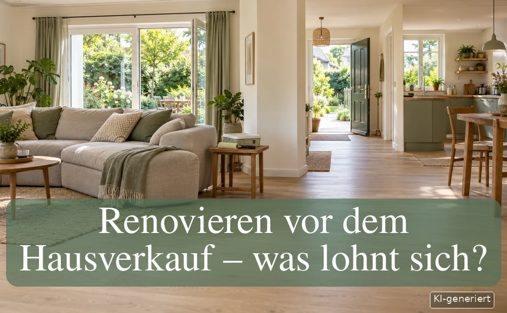 Renovieren vor dem Hausverkauf: Was lohnt sich? Symbolbild