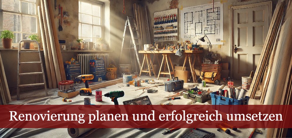 DIY Renovierungsprojekt oder Hausrenovierung planen