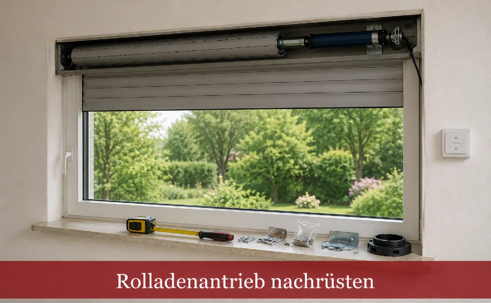 Rolladenantrieb nachrüsten Symbolbild