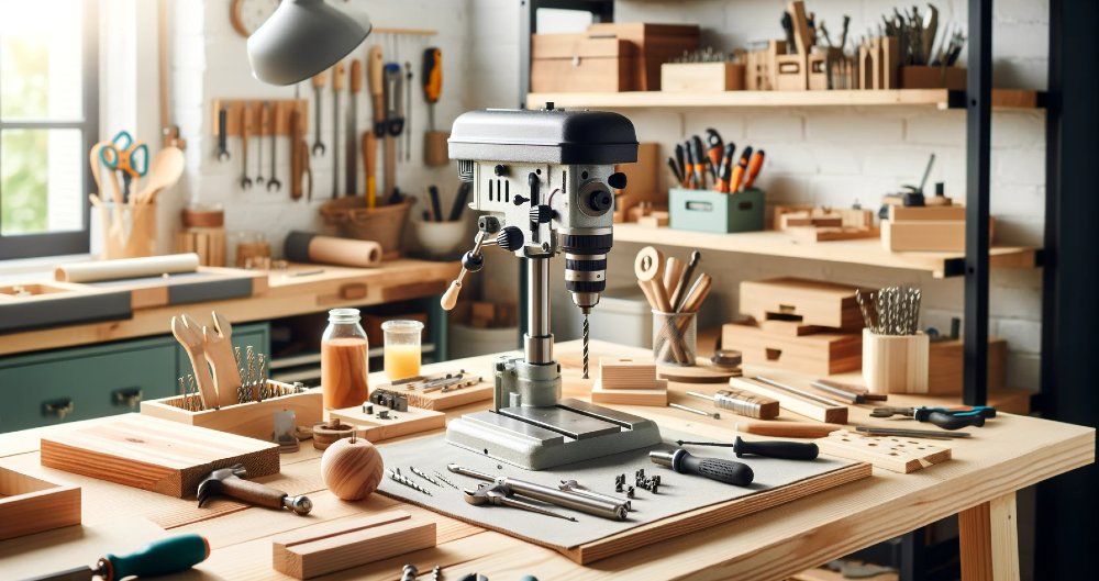 Ständerbohrmaschine in Werkstatt