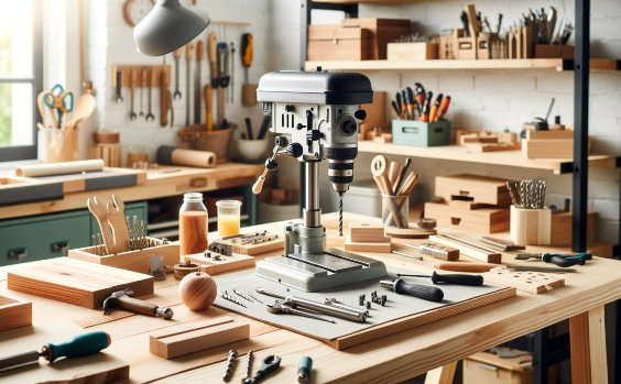 Ständerbohrmaschine in Werkstatt