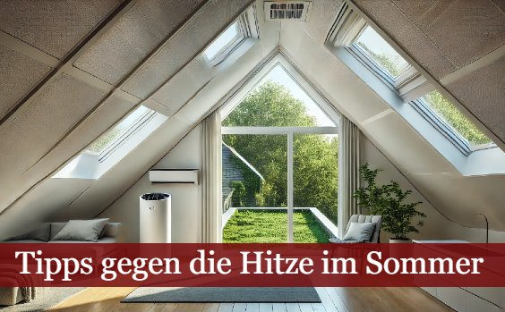 Tipps gegen die Sommerhitze unterm Dach
