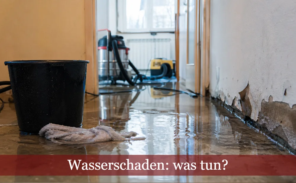 Überschwemmung im Wohnzimmer - Kühler Kopf und schnelles Handeln