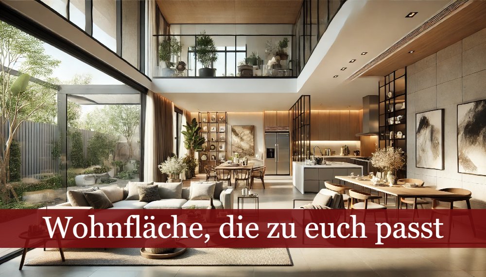 Wohnfläche, die zu euch passt - Symbolbild