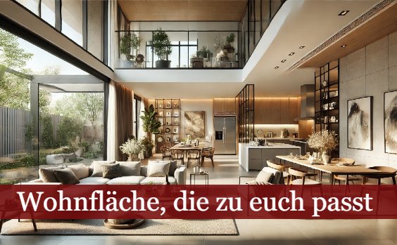 Wohnfläche, die zu euch passt - Symbolbild