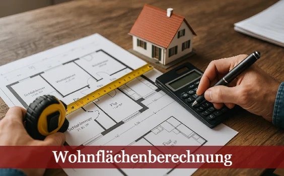 Wohnflächenberechnung (Symbolbild)