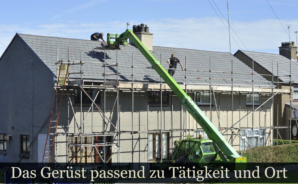 Arbeitsbühne oder Gerüst