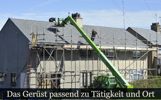 Arbeitsbühne oder Gerüst