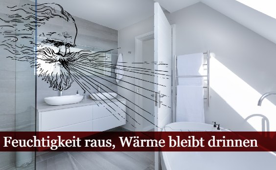 Badezimmer mit Wind
