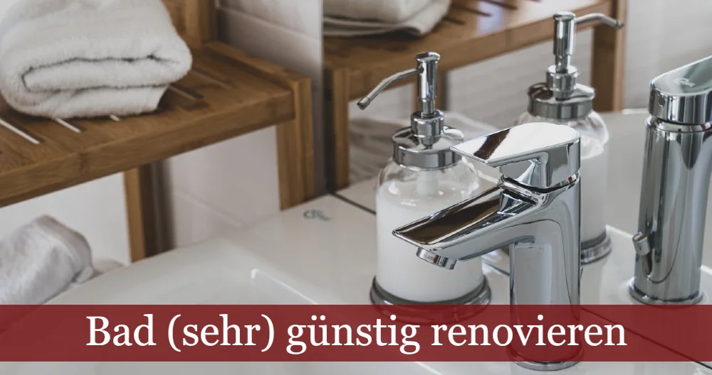 Bad sehr günstig renovieren (Symbolbild)