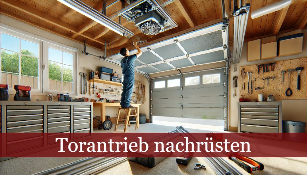 Einbau eines Garagentorantriebs