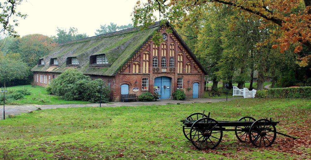 Bauernhaus mit Reetdach