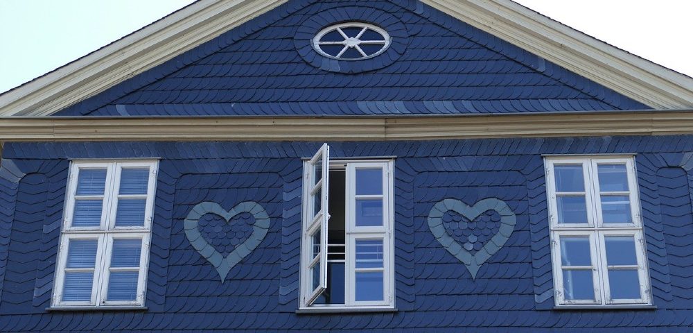 Fassade blau