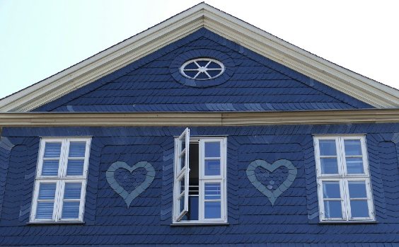 Fassade blau