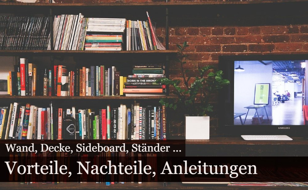 Fernseher aufhängen Ideen