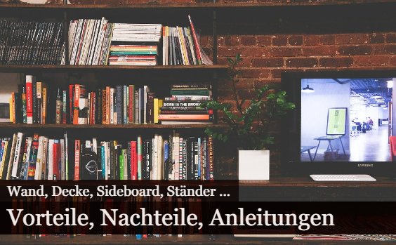 Fernseher aufhängen Ideen
