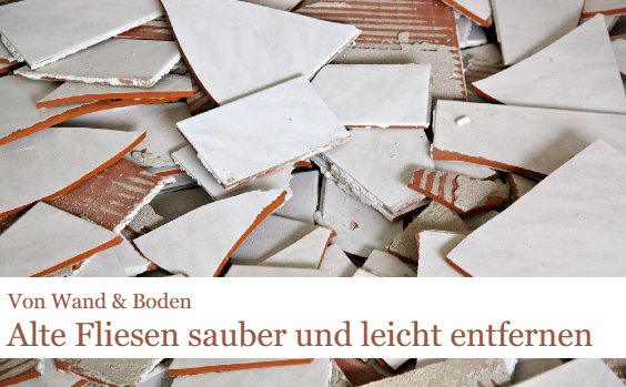 Fliesen entfernen
