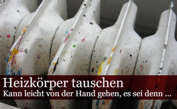 Heizkörper tauschen