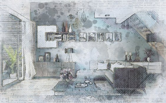 Kunst im Wohnzimmer