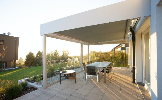 Lamellendach für Terrasse
