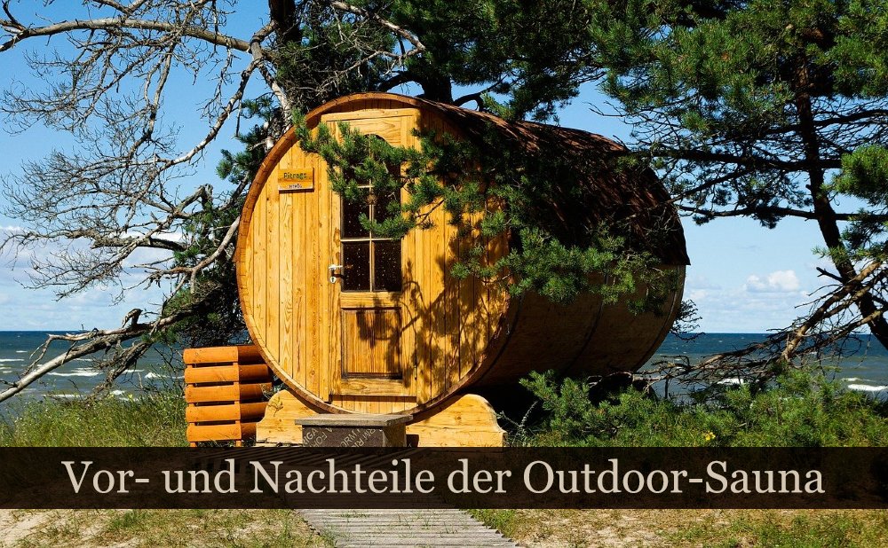 Fasssauna draussen aufbauen?