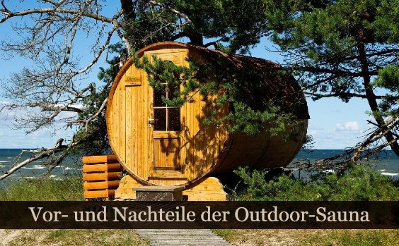 Fasssauna draussen aufbauen?