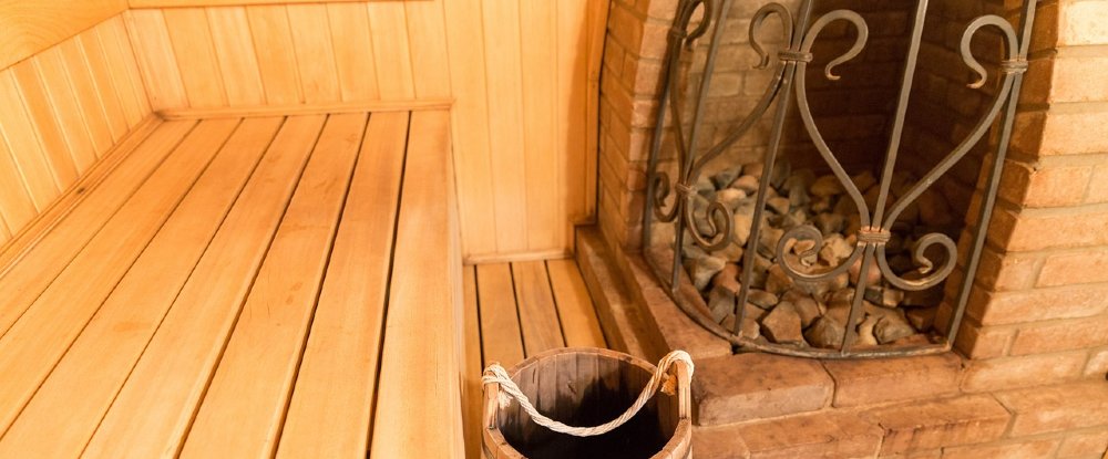 Ofen in einer Sauna