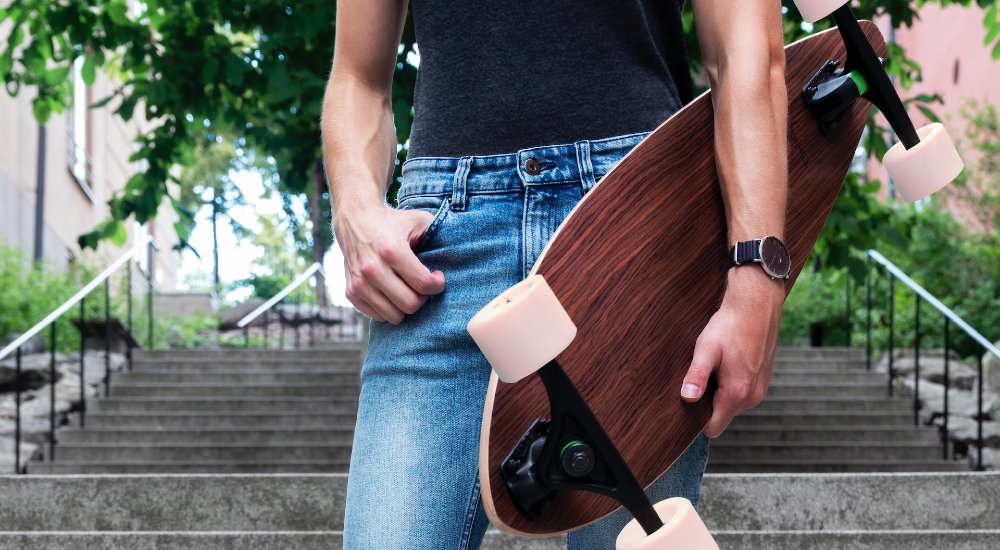 Skateboard aus Palisander