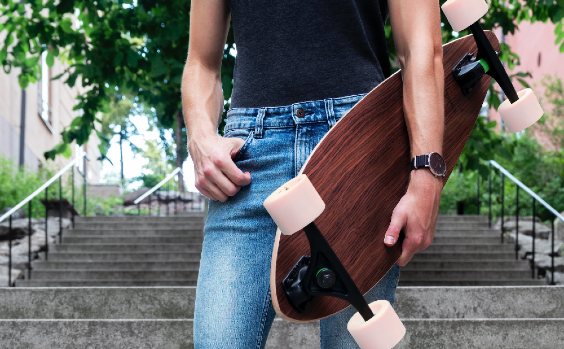 Skateboard aus Palisander